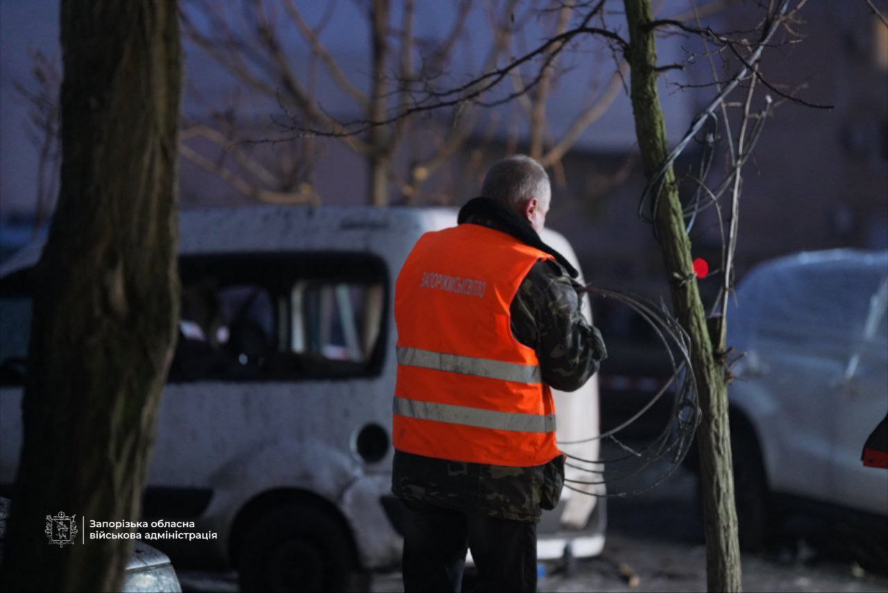 Російська атака на Запоріжжя вдосвіта 28 січня